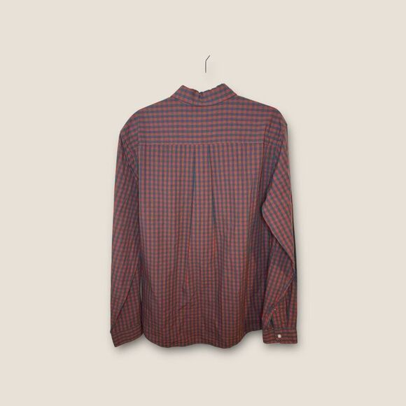 Eddie Bauer Men’s Mountain Long Sleeve Legend Wash Poplin in Canyon Clay Size La - Picture 2 of 6